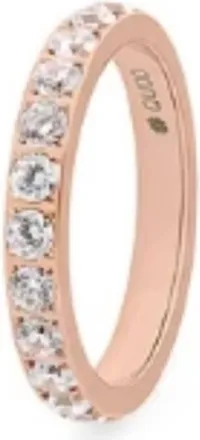Qudo Womens Spacer Eternity Ring In Rosegold