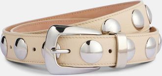 Khaite Benny studded leather belt