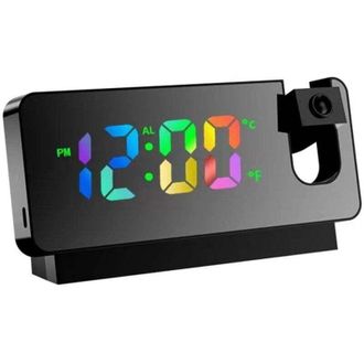 OEM Reloj Despertador Con Proyecci&oacute;n Para Dormitorio, Reloj Despertador Led Para Dormitorio, Reloj Con Cambio De Color Rgb Para Adolescentes Y Ni&ntilde;os, Func
