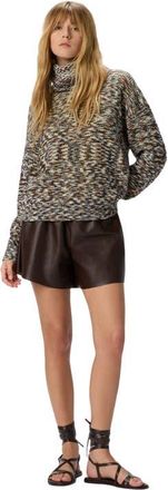 Missoni High-neck Flame Knit Sweater in Black & Brown at Nordstrom, Size X-Small