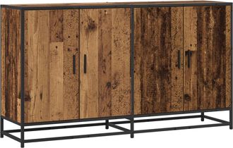 vidaXL Aparador Madera Envejecida 134 X 35 X 76 Cm Vidaxl