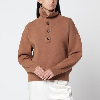 Ami Maglione color cammello in lana