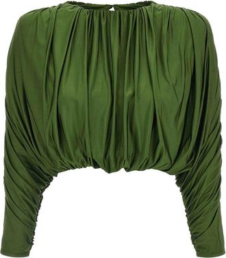 Self Portrait Short Top With Ripples