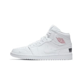 Nike Jordan Jordan 1 Mid SE Nike Swoosh On Tour (2020) - unisex - Sport - Wit - Maat: 44 EU