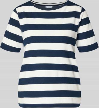 More & More More & More T-Shirt mit Viskose-Anteil und Rundhalsausschnitt in Marine, Gr&ouml;&szlig;e 34