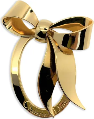 Dior Spilla Floppy Bow grande anni 80 - Oro