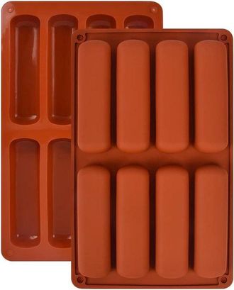 OEM Molde De Silicona Para Hornear Barritas Energ&eacute;ticas - 2 Piezas