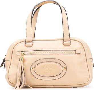 Loewe Pre-owned Womens Leather Top Handle Bag - Peach - One Size