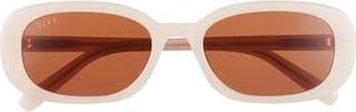 DIFF Eyewear Cove Oval Sunglasses in Light Pink at Nordstrom Rack
