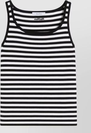 Max Mara striped scoop neck top thin straps