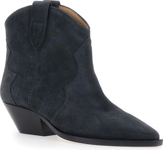 Isabel Marant Womens Ankle Boots Dewina Black Suede