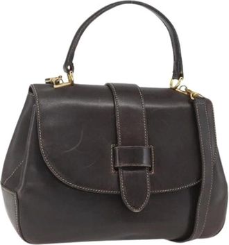 Gucci Pre-owned Handbags, female, Brown, Size: ONE SIZE Pre-owned Leather Handbag