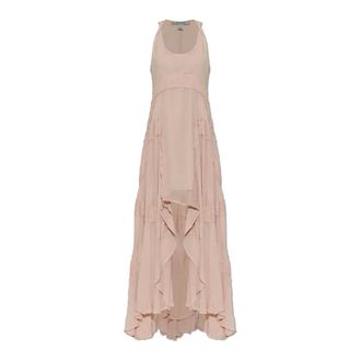 AllSaints Maxi Dresses, female, Pink, Size: 2XS Dorina Sleeveless Ruched Maxi Dress