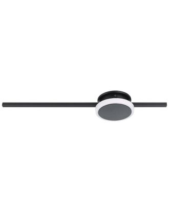 Eglo Eglo Sarginto 1 Light Led Ceiling Light With Black Finish & White Diffuser