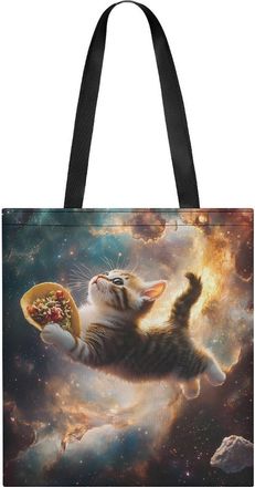 Generic Spacestacos Cat Tote Bag for Women Men Shoulder Bags Purses Pouch Handbags