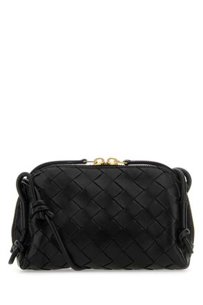 Bottega Veneta Black Intrecciato Crossbody Bag