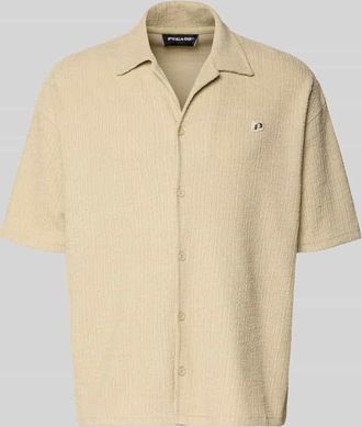 Pegador Regular Fit Freizeithemd mit Label-Patch Modell LIBCO in Sand, Gr&ouml;&szlig;e XXL