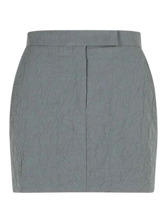 Max Mara Abate Grey Virgin Wool Skirt