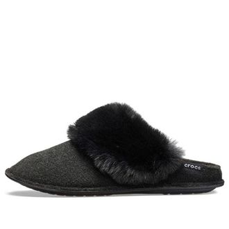 Crocs (WMNS) Crocs Mule Fur Slippers Black 205394-001