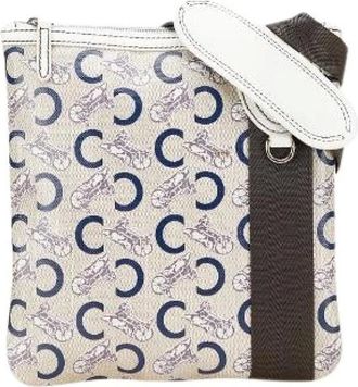 Celine Pre-owned Cross Body Bags, female, Beige, Size: ONE SIZE Pre-owned Canvas Shoulder Bag
