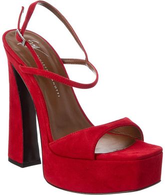 Giuseppe Zanotti Destino 100 Suede Platform Sandal