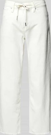 s.Oliver Red Label Straight Fit Jeans aus Baumwoll-Mix Modell KAROLIN in Weiss, Größe 42