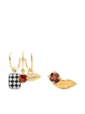 Wouters & Hendrix Trompe LOeil sterling silver earrings - Oro