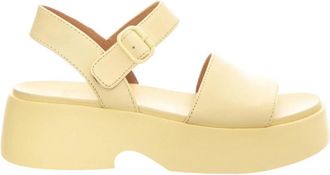 Camper Gobi Flora / Tasha Flora Wedge Sandal - Dames - Sleehakken - Geel - 41 EU - Schoenen