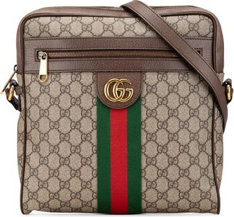 Gucci 2000-2015 Medium GG Supreme Ophidia crossbody bag - Brown
