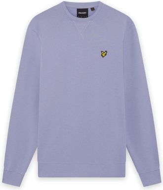 Lyle & Scott Mid Layers Crew Neck Sweatshirt - Heren - Sweatshirts - Paars - M - Katoen - Hoodies & sweatvesten