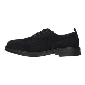 Marco Ferretti Schoenen, Heren, Blauw, 43 EU, Leer, Suede Veterschoenen