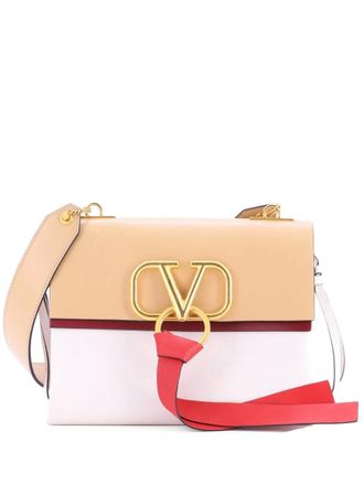Valentino Garavani VRing Leather Small shoulder bag - Toni neutri