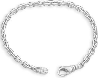 Pompeii3 Mens 14k Gold (16gram) or Platinum (23gram) 4.5mm Link Bracelet 8.5