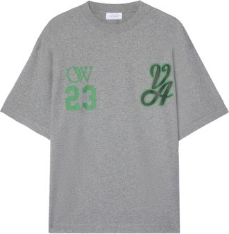 Off-white 23 Varsity Skate cotton T-shirt - men - Cotton - M - Grey