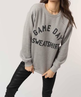 Bloomingdale's Game Day Drinking Reversible Sweatshirt In Heather Grey