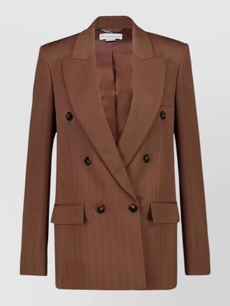 Stella McCartney native regenerative wool double breasted blazer