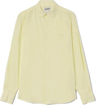 MC2 Saint Barth Cotton Voile Shirt - Heren - Casual Overhemden - Geel - XL - Katoen - Overhemden