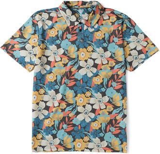 Vissla Mens drirelease Eco Polo Shirt Multi-Colored XL