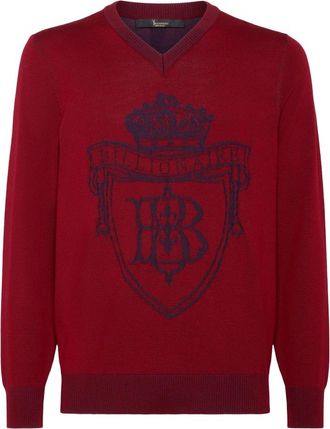 Billionaire Boys Club Sweater Love - Heren - V-hals truien - Rood - 3XL - Wol - Truien & Vesten