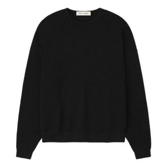 Fear of God Waffle Crewneck 90s Sweater Vintage Black 192HO256161F