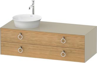 Duravit Duravit - Tulip Blanco, Mueble De Ba&ntilde;o Colgado En La Pared, Ancho