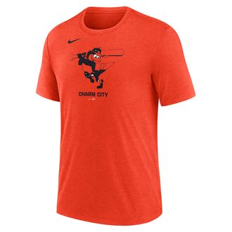 Nike Baltimore Orioles Logo Nike Mens MLB T-Shirt in Orange | NJFD89LOLE-J77
