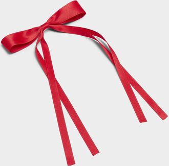 Simons Large satiny bow clip