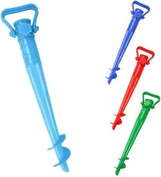 Trade Shop Trade Shop - Picchetto Trivella Per Ombrellone Spiaggia Scava Sabbia Supporto Universale 42cm