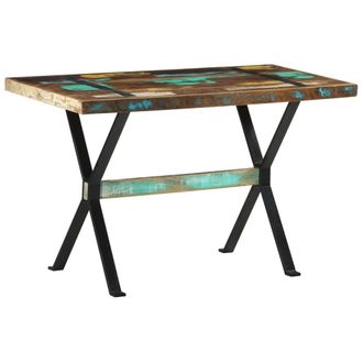 vidaXL Mesa De Comedor Madera Maciza Reciclada 120x60x76 Cm Vidaxl