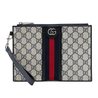 Gucci Pre-owned Clutches, female, Multicolor, Size: ONE SIZE Pre-owned Vintage Canvas Clutch