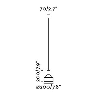 Faro Barcelona Kombo L&aacute;mpara Colgante Gris &Oslash;200 1l 68593-1l