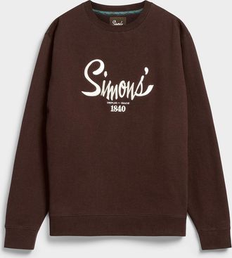 Simons Womens 1840 embroidery fleece-lined sweatshirt Our History, Our Heritage Collection Unisex