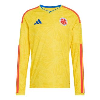 adidas Colombia 2026 Home Long Sleeve Jersey Asia Sizing Impact Yellow JZ8792