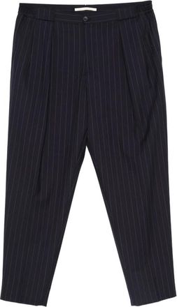 BRIGLIA 1949 Portobellos Pinstripe Pleated Trousers